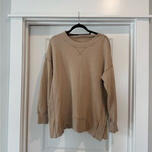 Aerie Oversized Sweatshirt Brown/Tan